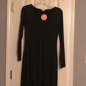Black dress with overlay